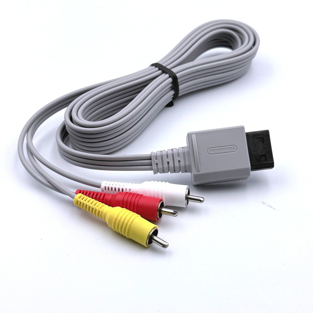 Nintendo‎ AV Cable One Size RVL-009 Wii Wii U Composite RCA Grey
